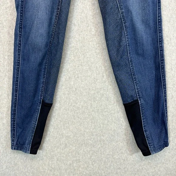 Horze Denim Riding Breeches Blue Jeans Full Seat Grip Equestrian Pants Womens 28 - Picture 5 of 14
